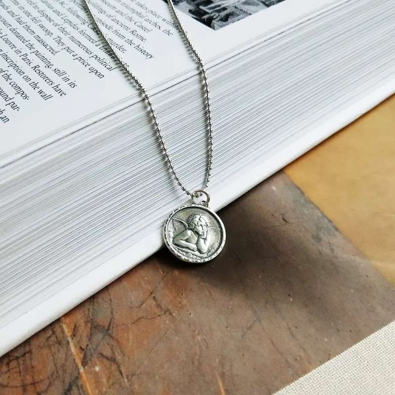 925 Silver Guardian Angel Necklace