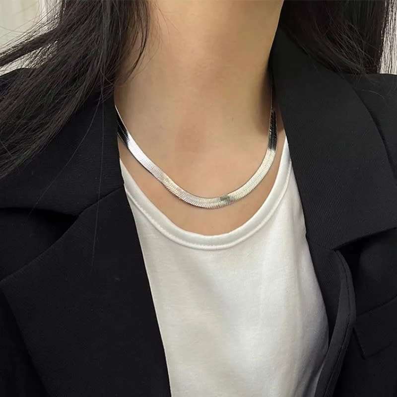 925 Silver Herringbone Necklace