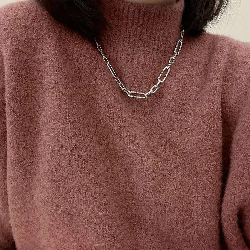 925 Silver Rectangle Necklace