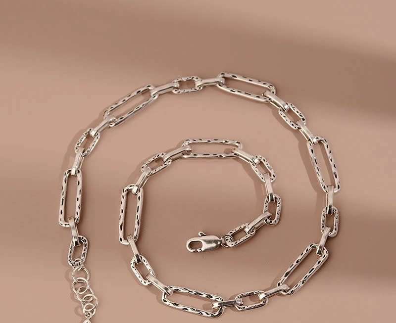 925 Silver Rectangle Necklace