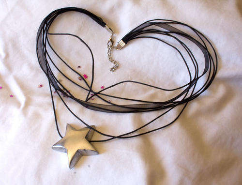 Punk Silver Star Necklace