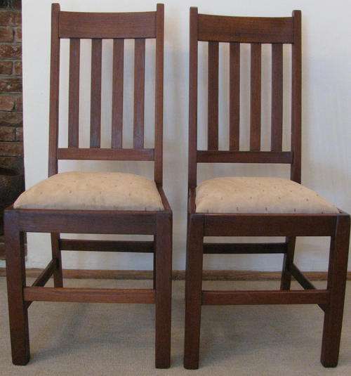 Set of 2 Teak Dining Chairs