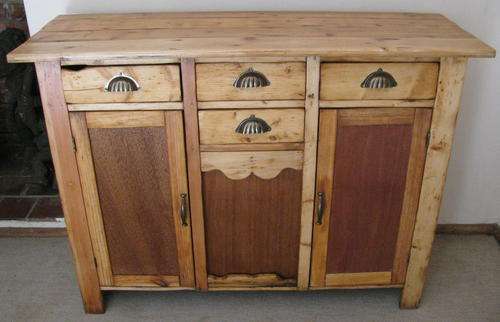 Oregon Pine Kitchen Cabinet