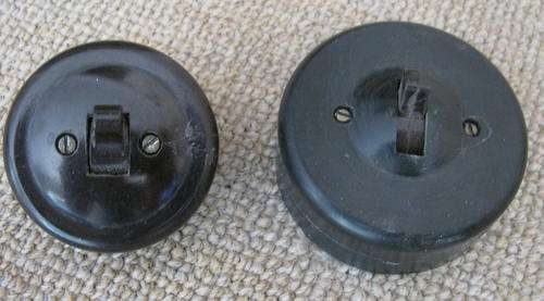 Pair Bakelite Light Switches