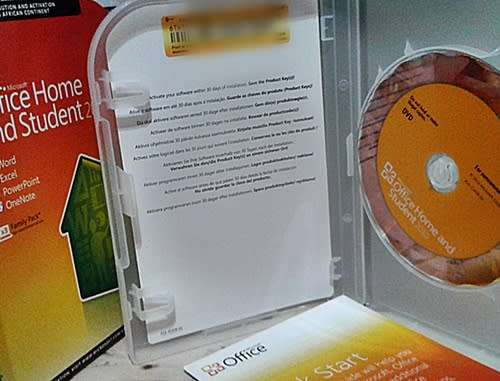 Microsoft Office Home and Student 2010 - Family Pack (3 licences for multiple installations)