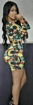 Patterned Strapped Bodycon Dress
