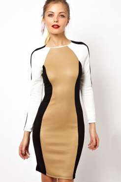 Panelled Bodycon Dress