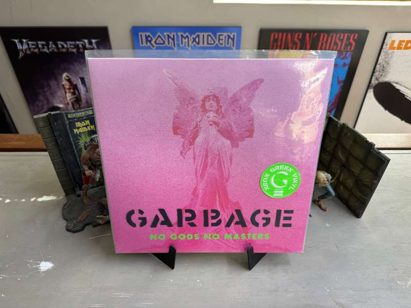 Garbage - No Gods No Masters neon green vinyl record ( NM )