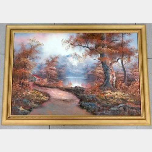 M Scott oil on board framed winter forest/Michael scott Canada