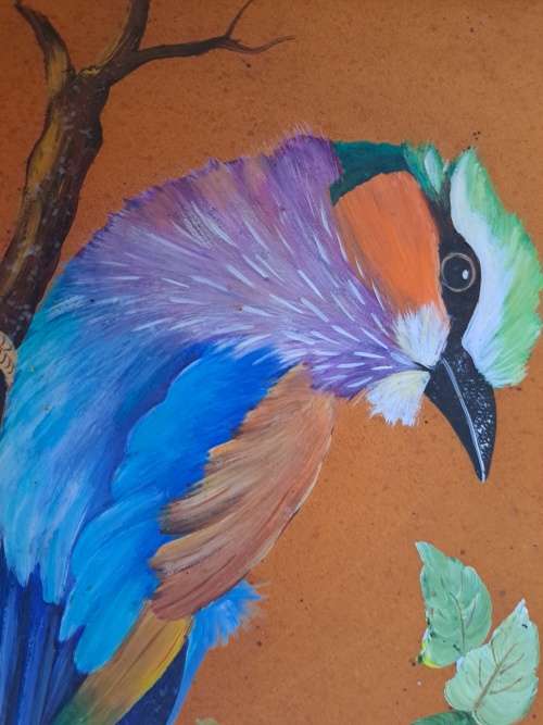 Elize oosthuizen oil painting framed birds