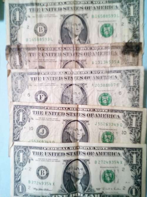 USA Dollar notes ( $1, $2 and $5 )