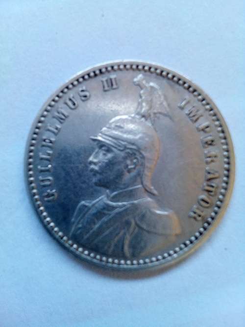 1913 German East Africa 1/4 Rupie ( EF )
