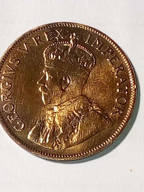 1927 South Africa 1 penny ( lustrious coin )