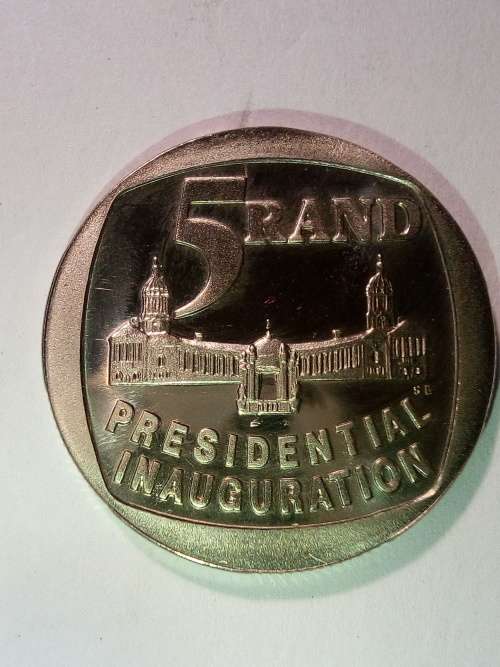 1994 Presidential Inauguration R5 ( ONE STEP ) ( UNC ) ( VERY VERY RARE COIN )