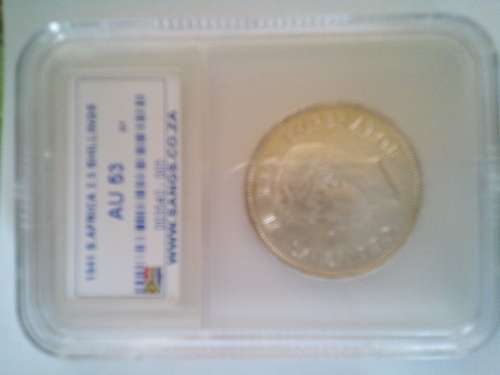 1941 1shilling and 2.5 shilling ( Graded ) ( UNC )
