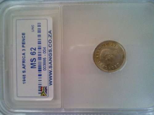 1948  3p  and  6p  (GRADED MS 62 )