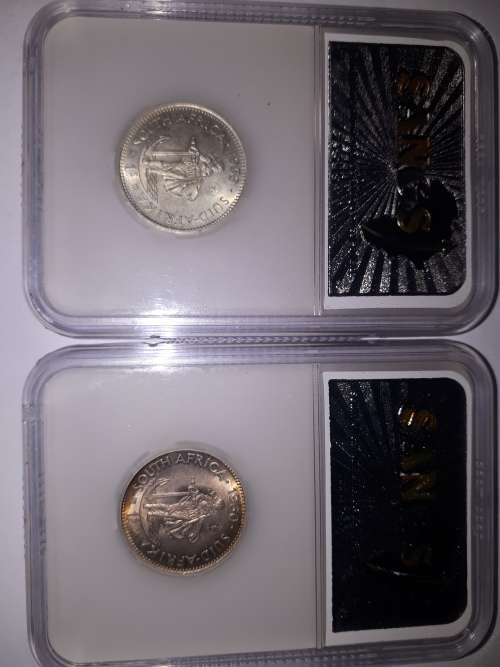 1959 and 1960  1 shilling coin ( MS Grading )