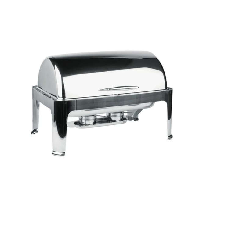 Rectangular Roll Top Stainless Steel 9 Liter Chafing Dish