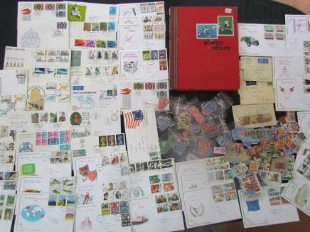 GB - small collection of FDC`s x 50 + stamps ! + Album etc etc - see pics!!!