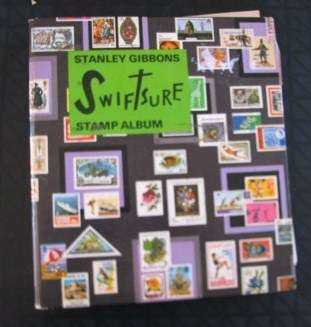 Rhodesia, Union,RSA etcstamps in SG Swiftsure Album/file with assort World Stamps x420 - see pics!