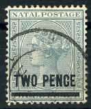 "NATAL 1886 SACC 101, 2d OVERPRINT FINE USED"