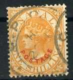 "NATAL 1888 SACC 104, 1 SH. OVERPRINT FINE USED"