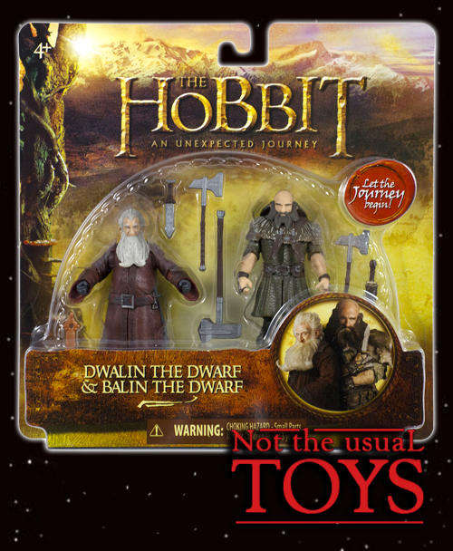 NEW The Hobbit: Dwalin and Balin the Dwarves 2 figure Pack, New and REDUCED!!!