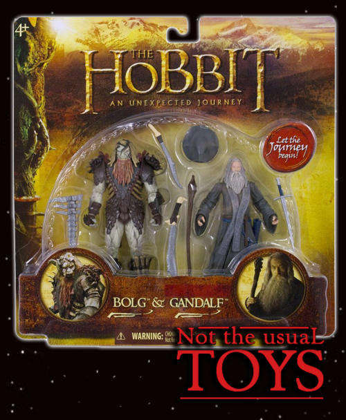 NEW The Hobbit: Bolg and Gandalf 2 figure Pack, New and REDUCED!!!