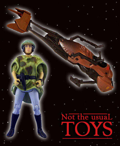 Star Wars Princess Leia Organa and Endor Speeder Bike, loose!!!