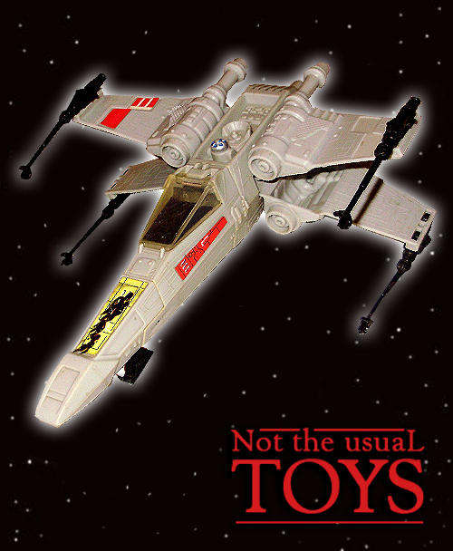 Star Wars Vintage Collapsible Effect X Wing Fighter Loose!!!