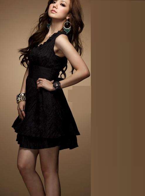 black cocktail dress