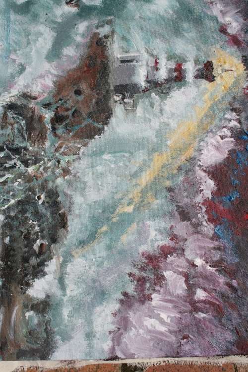 Stunning!*Original Waldo Pelser(1970-) "The Guiding Light" size: 500 x 400 mm - on Canvas