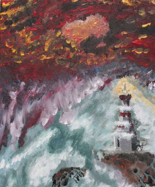Stunning!*Original Waldo Pelser(1970-) "The Guiding Light" size: 500 x 400 mm - on Canvas