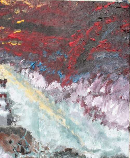 Stunning!*Original Waldo Pelser(1970-) "The Guiding Light" size: 500 x 400 mm - on Canvas
