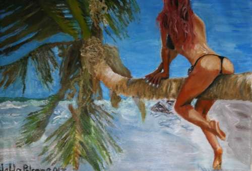 Stunning!*Original Waldo Pelser(1970-) "Deserette" size: 600 x 420 mm - Large Acrylic on Canvas