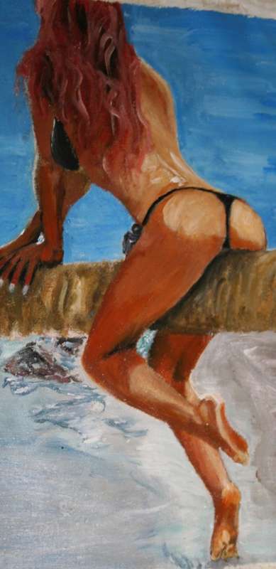 Stunning!*Original Waldo Pelser(1970-) "Deserette" size: 600 x 420 mm - Large Acrylic on Canvas