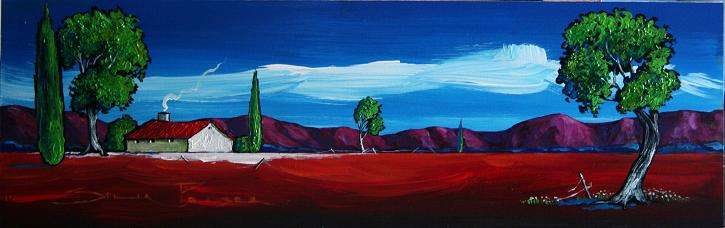 CRAZY R1!!! Original Stella Pelser - "Boland - Rooidak Plaashuisie" - 475 x 150