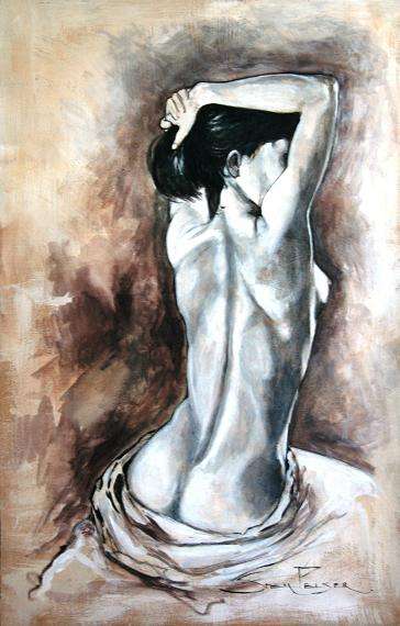 Original painting by Stella Pelser - "Nude - My Love!" - 530 x300