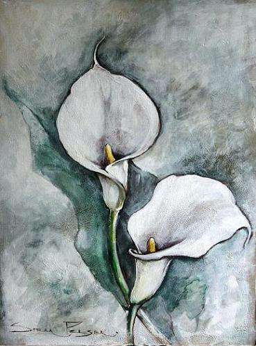 CRAZY R1!!! Original Stella Pelser - "Arum Lily 02 " - 400  x 300