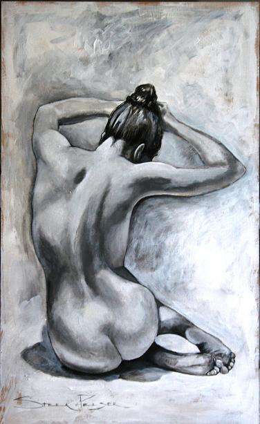 Original painting by Stella Pelser - Nude - "Soft Beauty!" - 560 x340