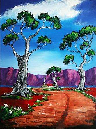 CRAZY R1!!! Original Stella Pelser - "Boland - Die Ou Plaaspad" - 400  x 300