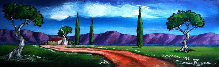 CRAZY R1!!! Original Stella Pelser - "Plaas pad" - 475  x 150