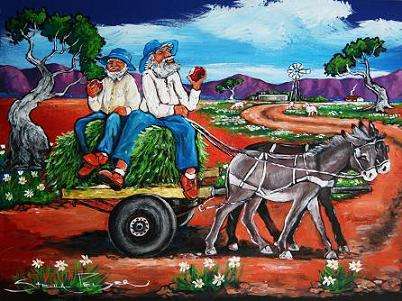 CRAZY R1!!! Original Stella Pelser - Boland -  "Lusern vir die Skape!" - 400  x 300