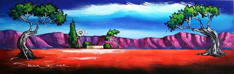 CRAZY R1!!! Original Stella Pelser - "Boland - Windpomp!" - 475  x 150