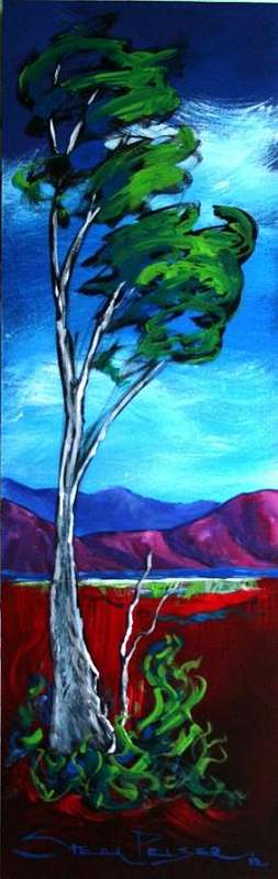 - INVESTMENT ART  - Original Stella Pelser (1976-) BOLAND "Uitsig verby die Bloekom" - 02, 475 x 150