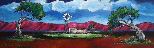 - INVESTMENT ART -Original Stella Pelser (1976-) Bolandse Windpomp! 475 x 150