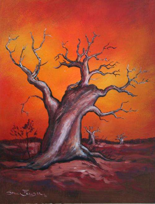 - INVESTMENT ART -Original Stella Pelser (1976-) "Baobab! " 400 x 300