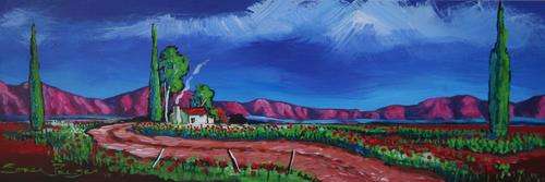 Original Stella Pelser (1970) - "Boland - "My Plaas Pad" size 475 x 150 x 6mm