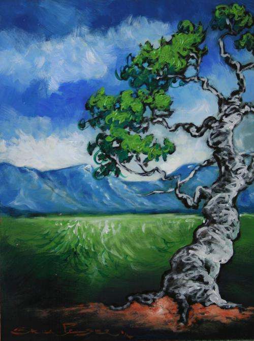 Original Stella Pelser(1970) - "Bolandse Boom 01 !" 400 x 300 x 6mm