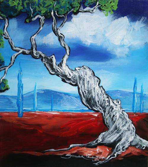 Original Stella Pelser(1970) - Bolandse Boom - 01 - size 335 x 300 x 6mm